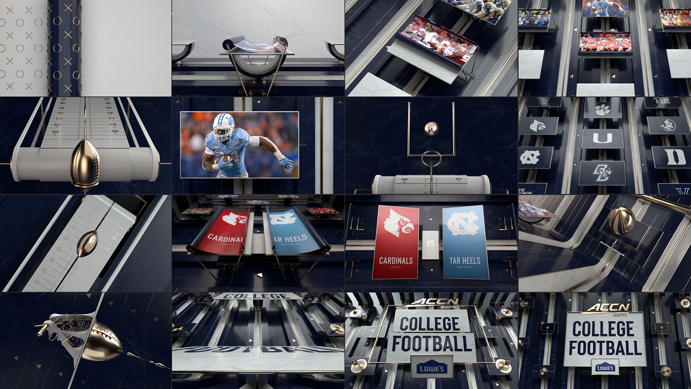 ACC NETWORK ESPN sports acc football basketball soccer puzzle Oddly Satisfying
