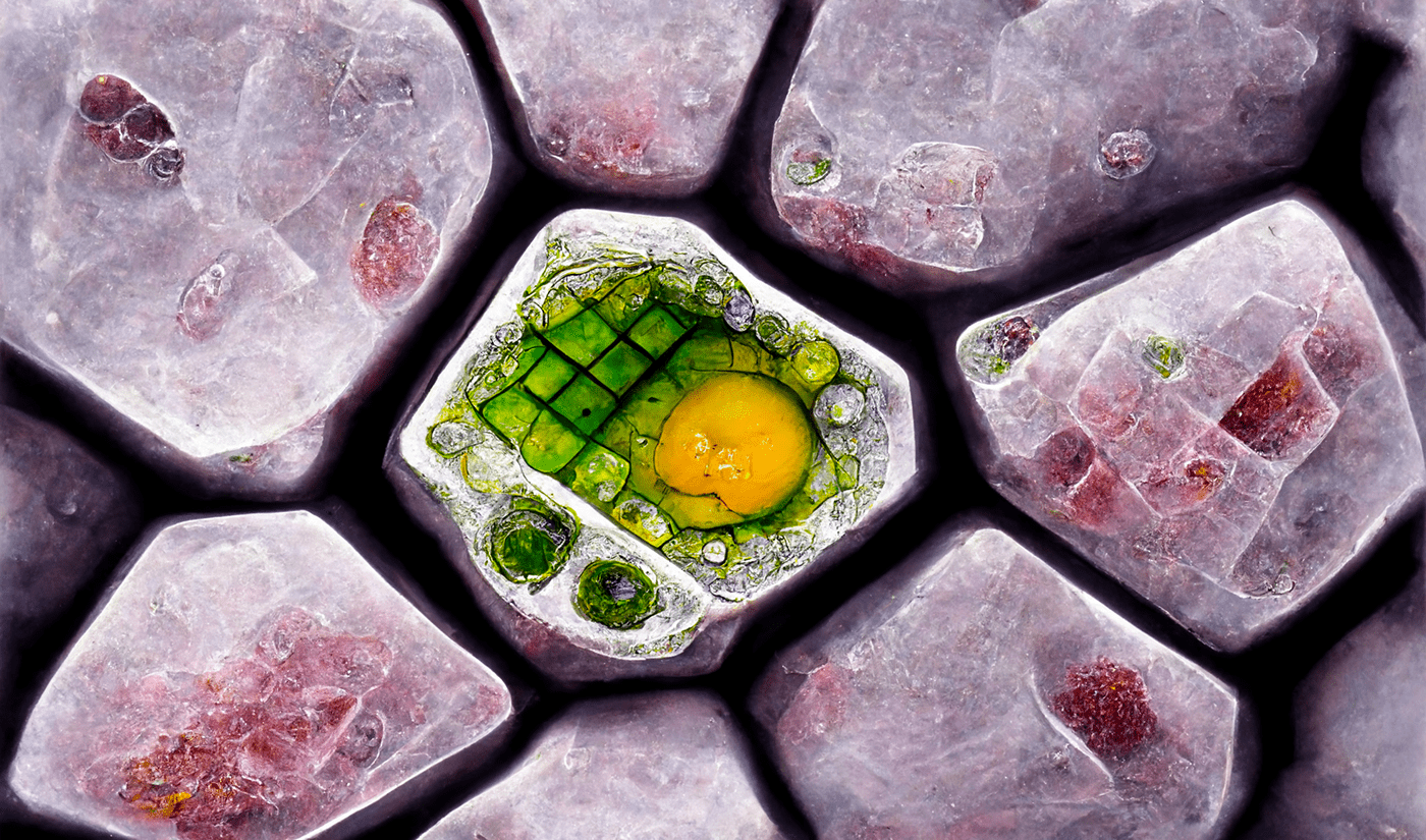 abstract ai biology cells Digital Art  science scientific illustration