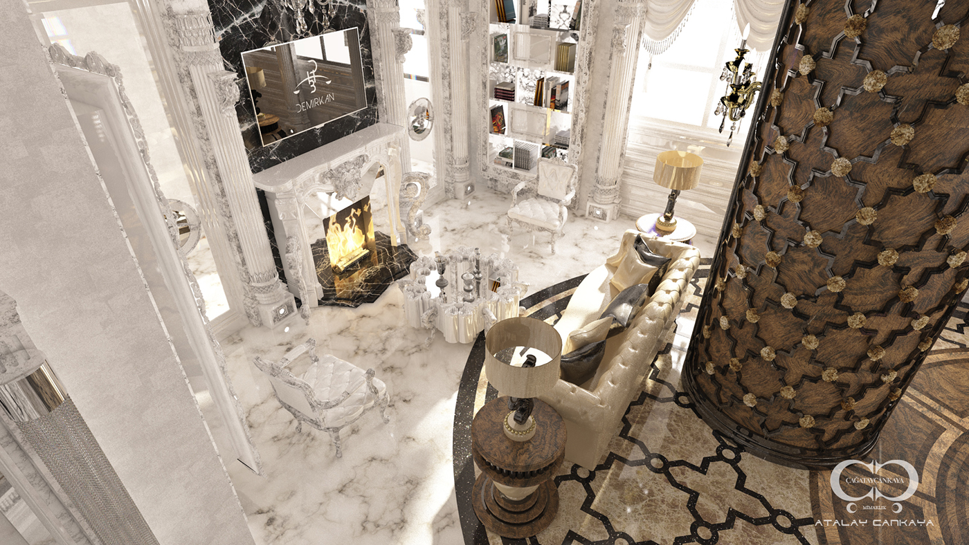 avangarde Classic Barok White Elite highsociety 3D 3dsmax vray Interior