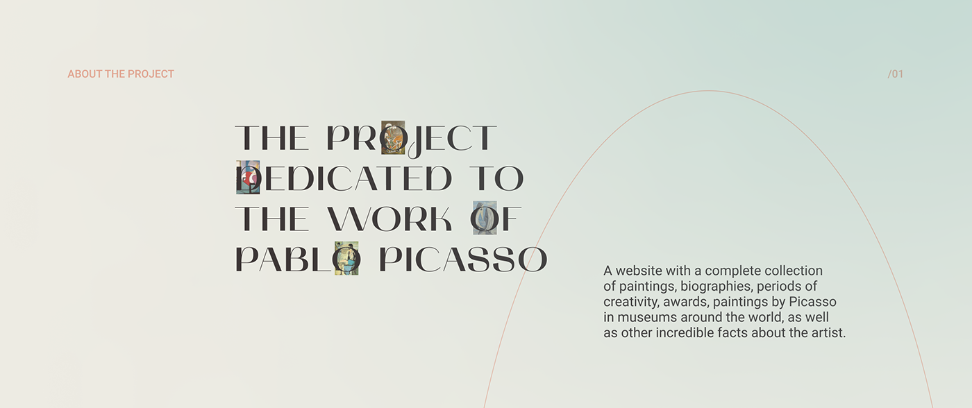 art Picasso redesign UI ux Web Webdesign Website