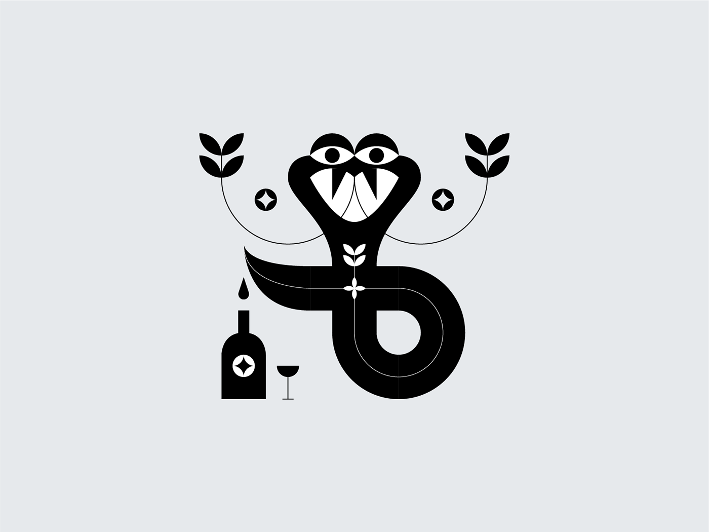 animal illustration animals black and white digital illustration graphics logofolio Nature symbol vector