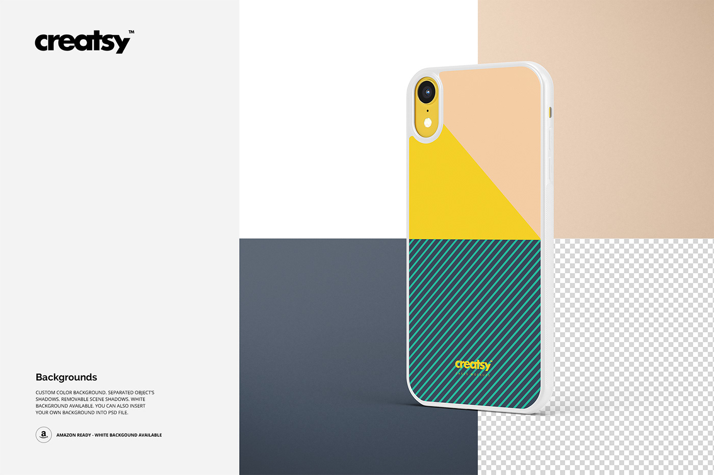 Download Iphone Xr 2d Case White Mockup Set On Behance