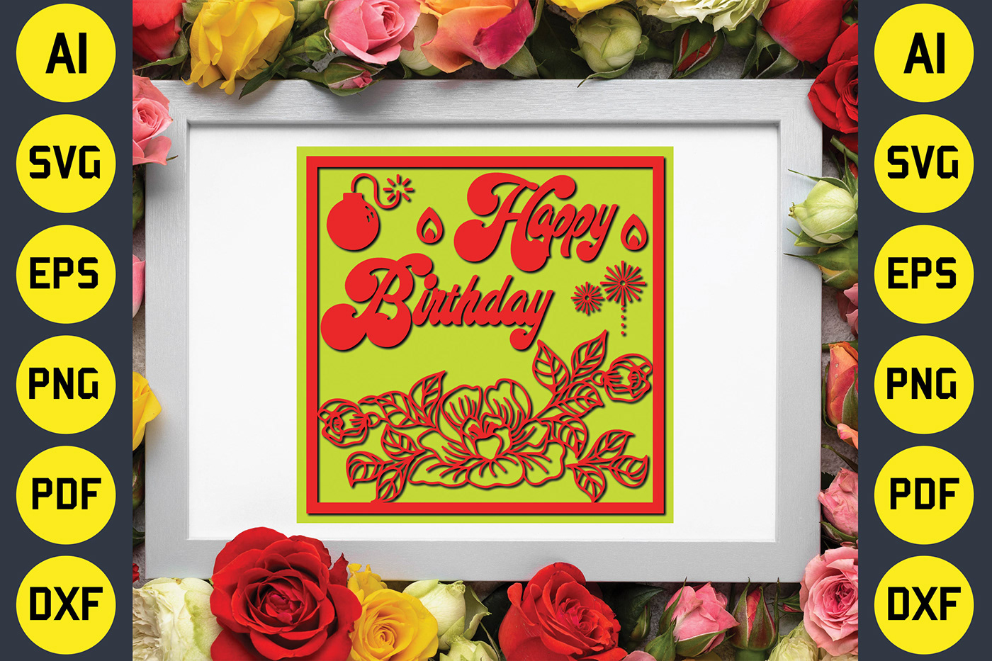 design greeting card greeting cards happy birthday Happy Birthday card Holiday laser cut paper
