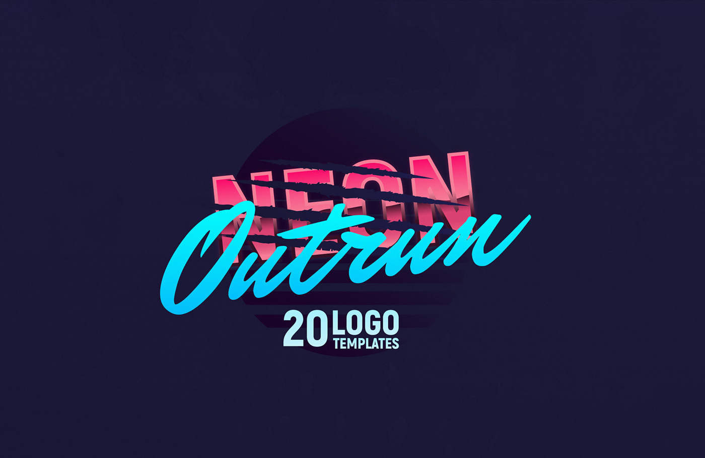 80s free logo neon Outrun Retro retrowave vaporwave freebies vintage