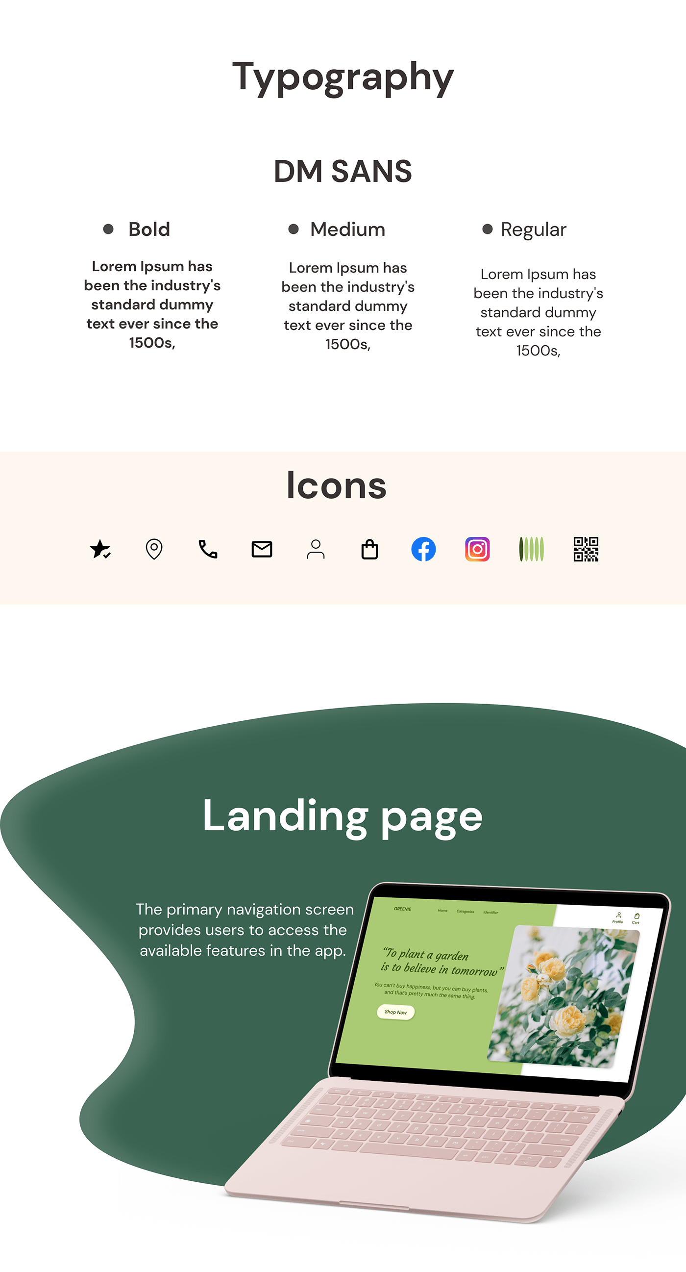 Figma landing page Plant app design plantapp UI/UX UX design Web Website Design