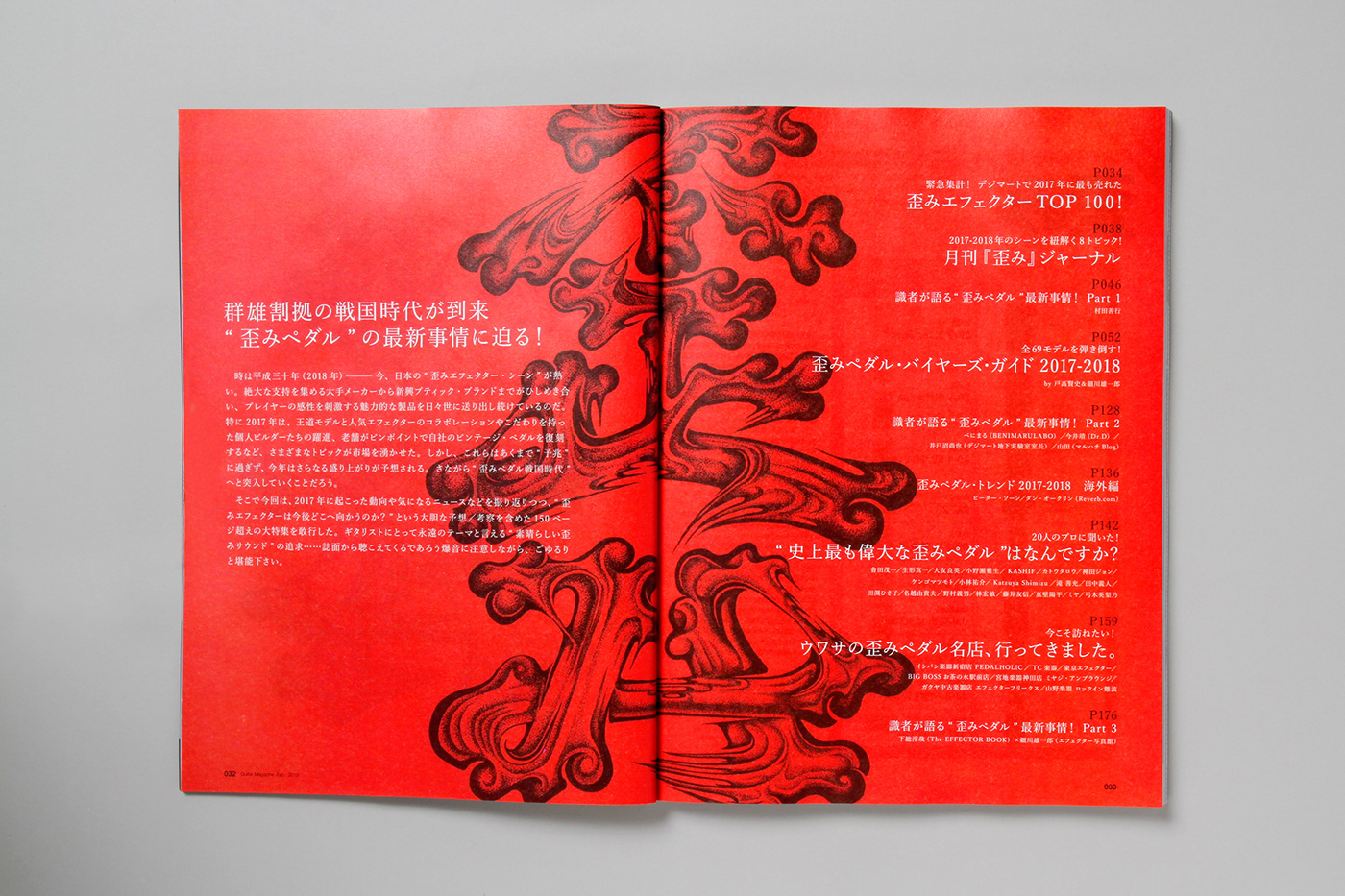 typography   Guiter guiter magazine ILLUSTRATION  point drawing japan magazine design kanji miltz