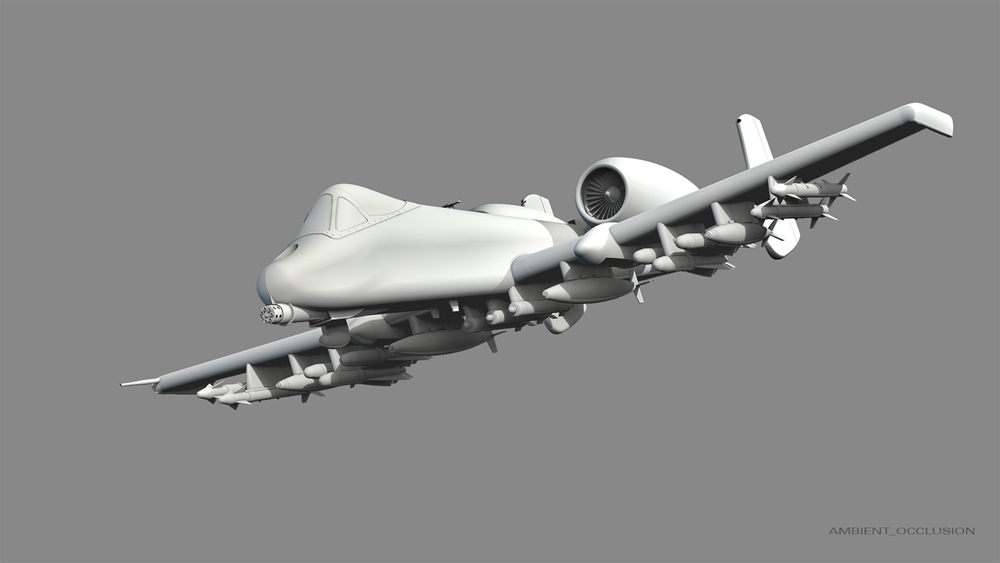 CGI Aircraft airplane warthog A-10 THUNDERBOLT