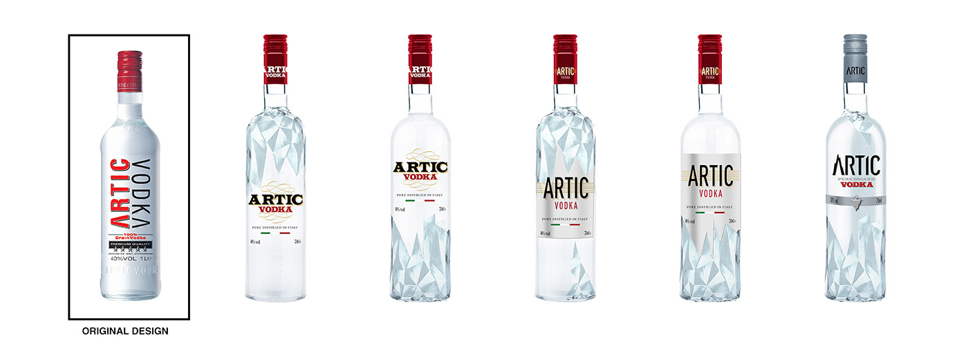 artic brand identity lanscape Nature Packaging packaging design Photography  snow Vodka winter