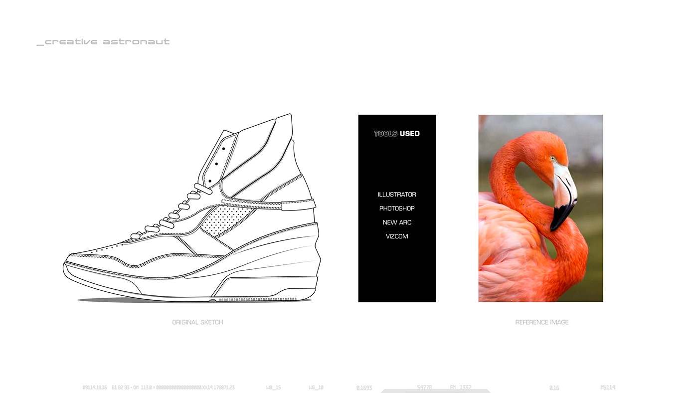 artificial intelligence concept art footwear footwear design ai sneakers creative astronaut new arc Quintin Williams vizcom