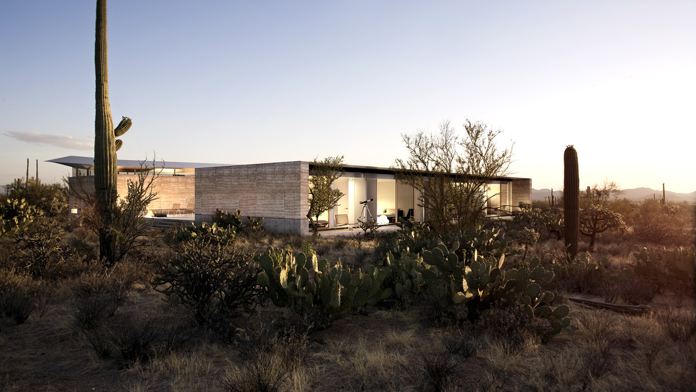 march architectural visualization exterior rammed earth Desert Home rick joy Architectural Imaging Interior Avra avra verde