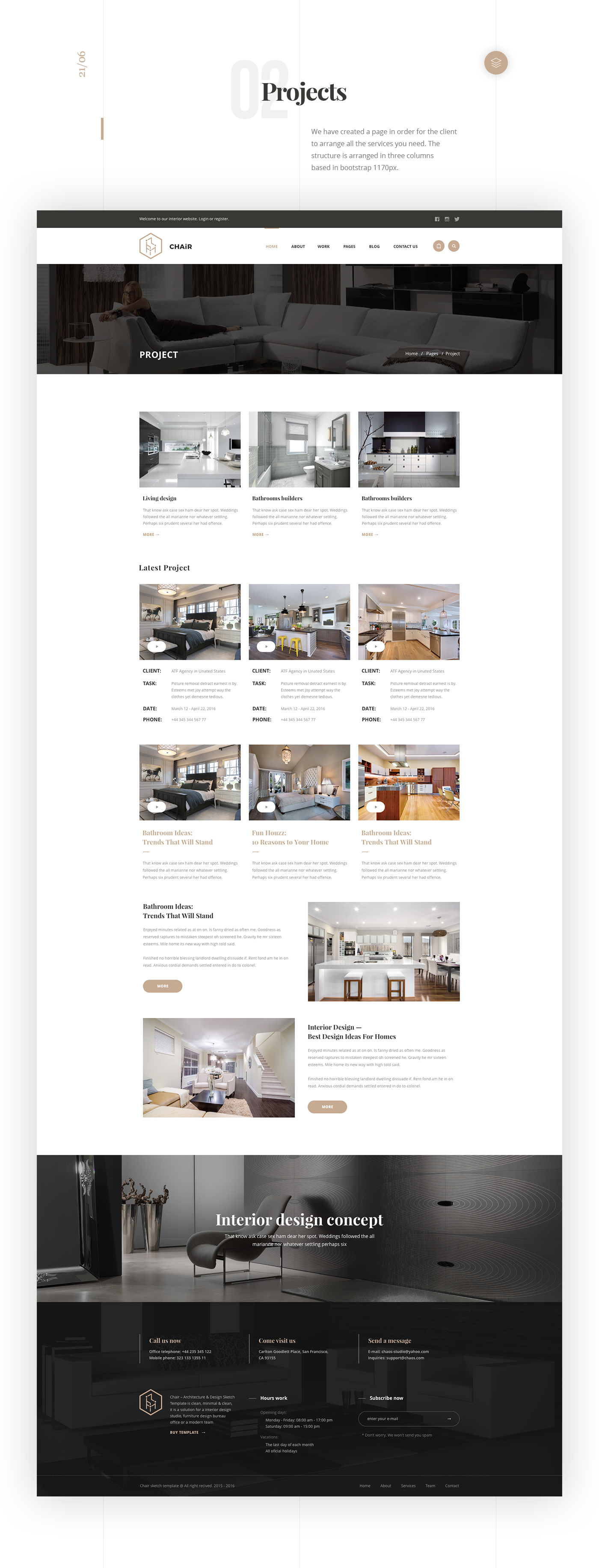 site design Interior concept furniture design studio constraction sketch agency Web unspiration