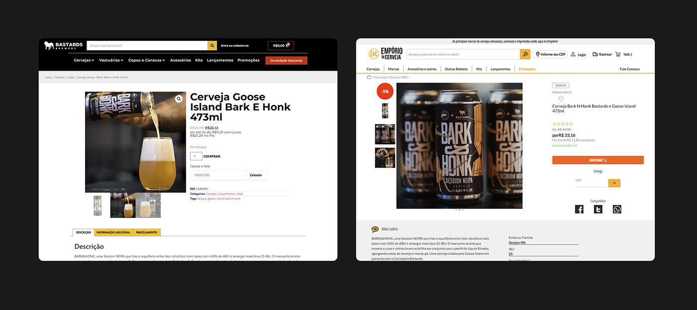e-commerce for new can of beer