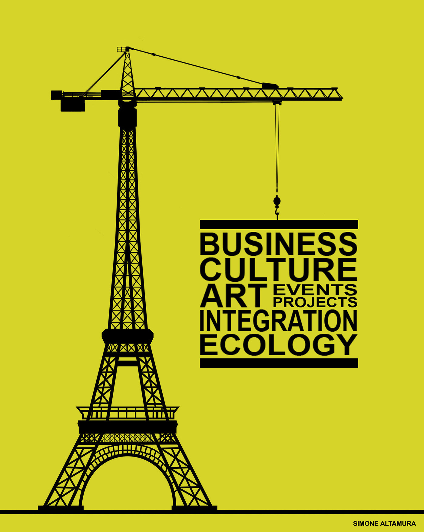 poster Paris business culture art projects integration Ecology digital illustration Digital Art 