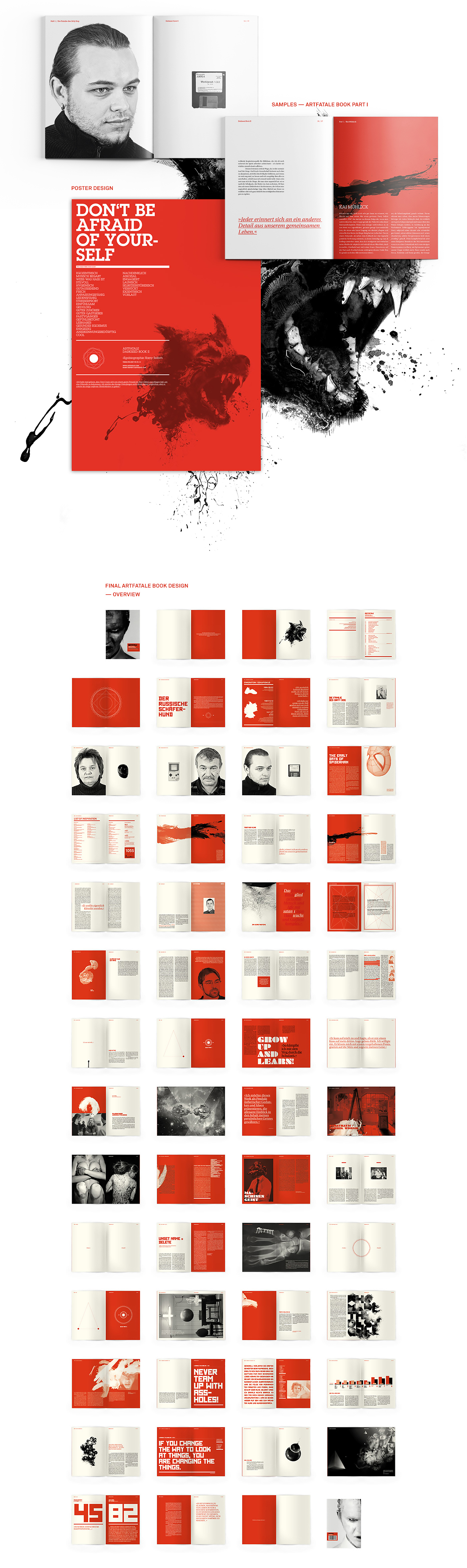print Layout editorial graphic Photography  biography red typography   poster Exhibition 