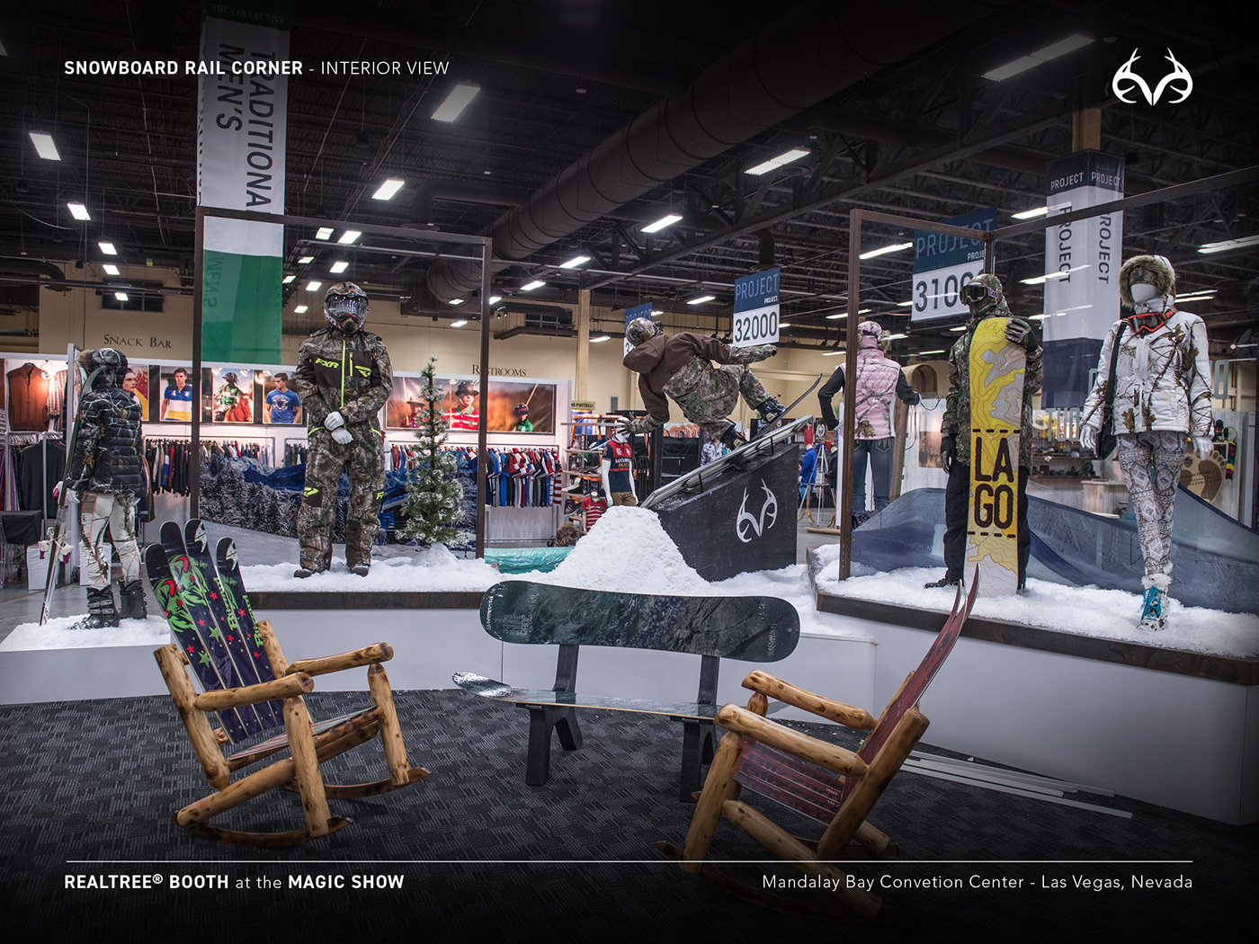 Fashion  Hunting Magic   Motorcross outdoors Realtree skateboarding Snowboarding tradeshow booth tradeshows