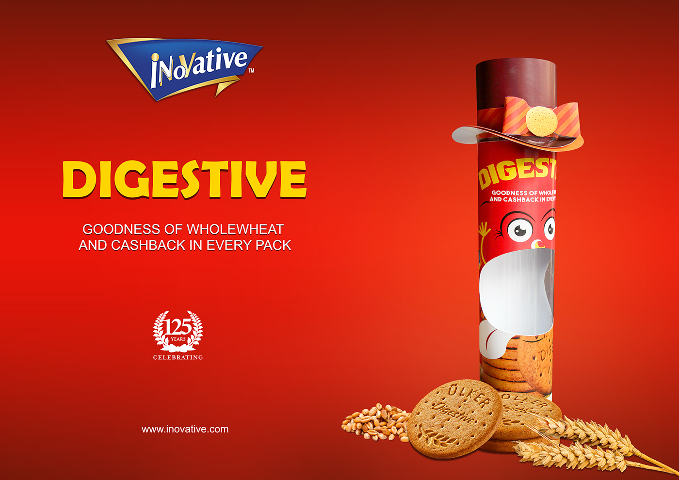 biscuit Packaging design digestive health inovative