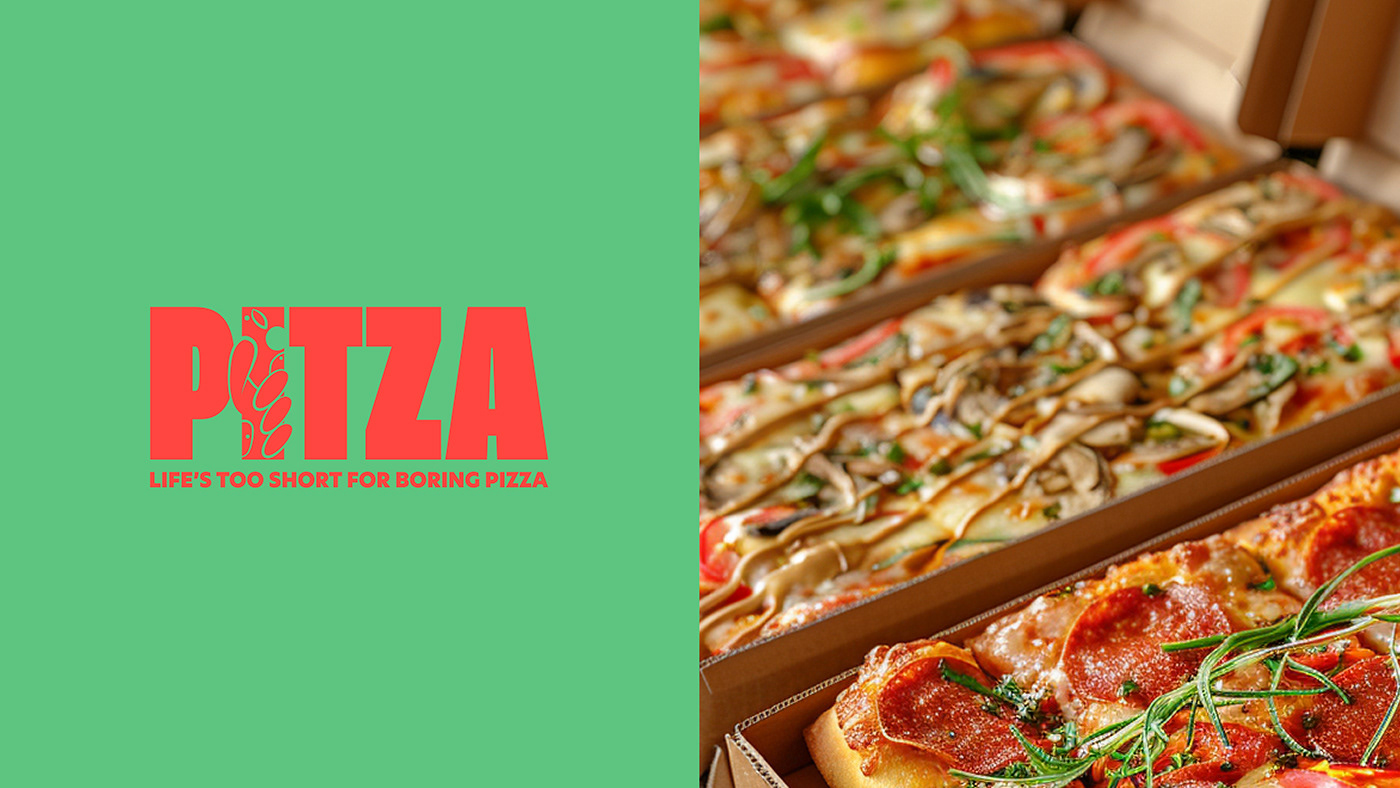 Pizza restaurant packaging design pizzeria Food  Identity Design Packaging Logo Design menu паста
