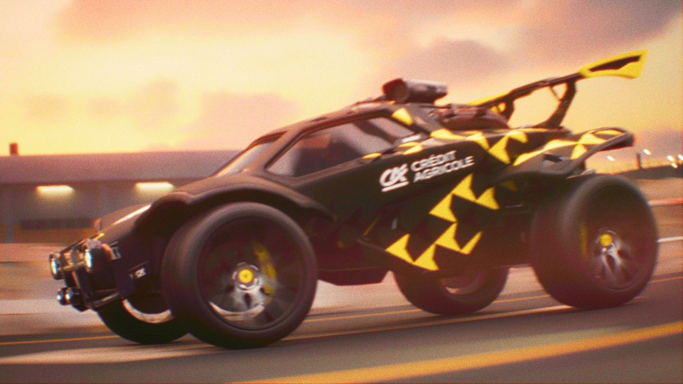 esports Gaming vitality RLCS Rocket League Unreal Engine 3D Vehicle automotive   CGI