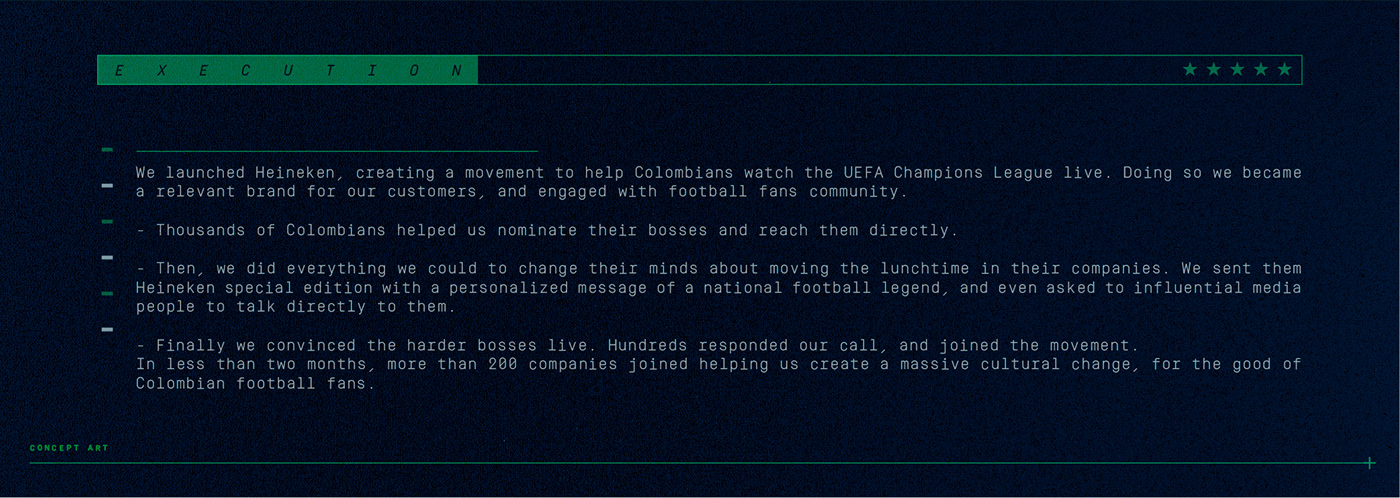 heineken beer Champions uefa colombia Move the Lunch Btl Cannes lions soccer