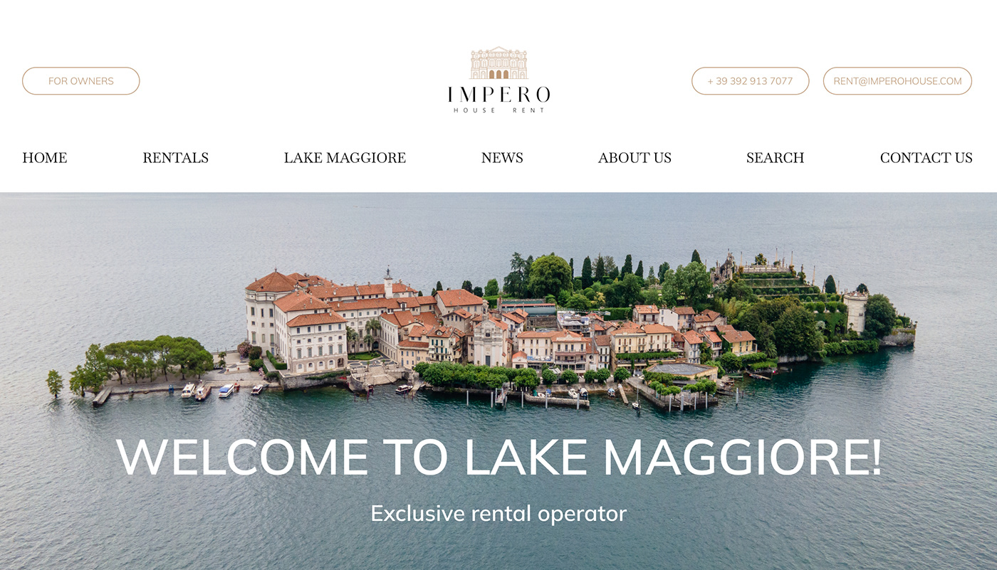 Lake Maggiore in Italy/ Rental operator - Impero House