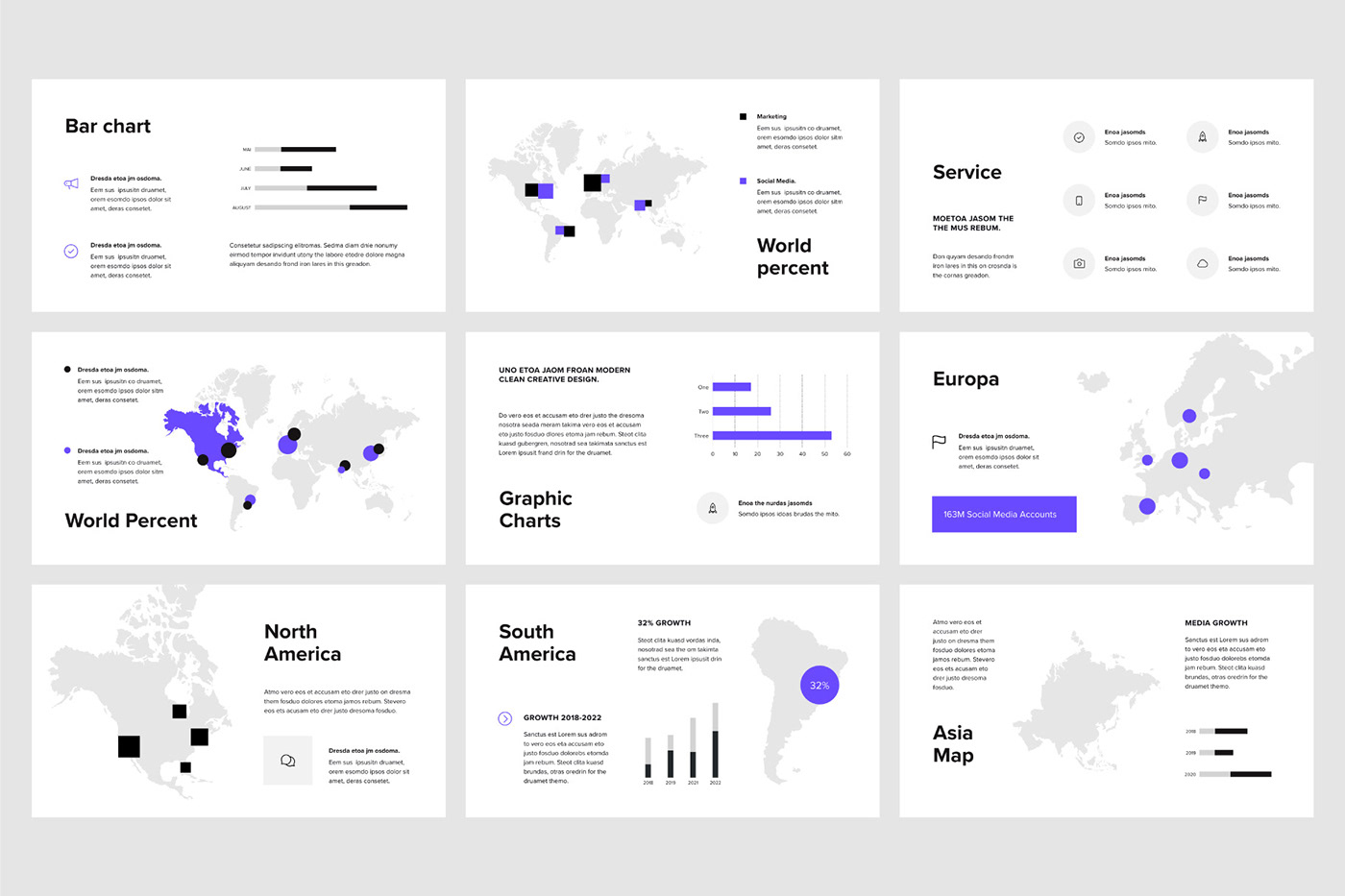 Keynote Powerpoint Google Slides template presentation portfolio Bonus free minimal trendy