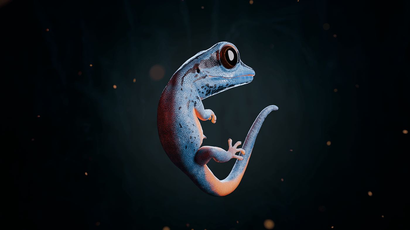 lizard reptile gecko 3D geckos wildlife Nature animals animal Creature Design
