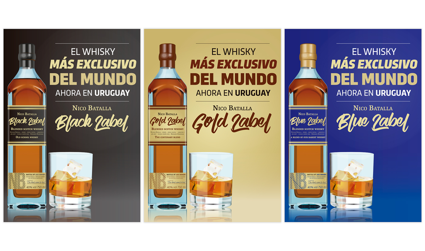 Whisky Illustrator All Vector  glass black label blue label Gold Label alcohol Digital Drawing banner