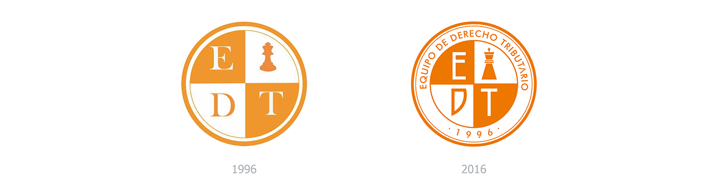 branding  law logo Layout stationary orange PUCP corporate Education visual