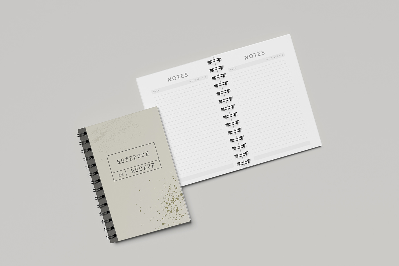 notebook Mockup design designgrafis