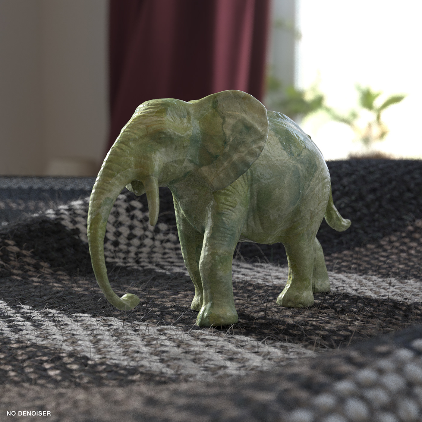 3D cloth Denoising elephant lighting Maxwell Render Maya rendering substance visualization