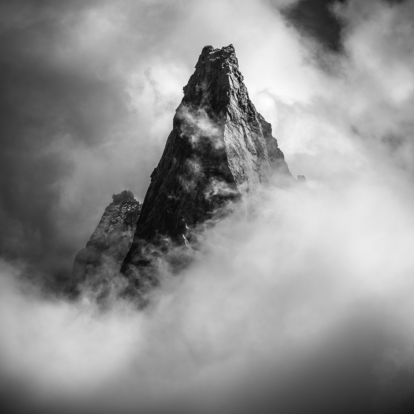 Alpes black and white chamonix france Landscape montain Nature summits