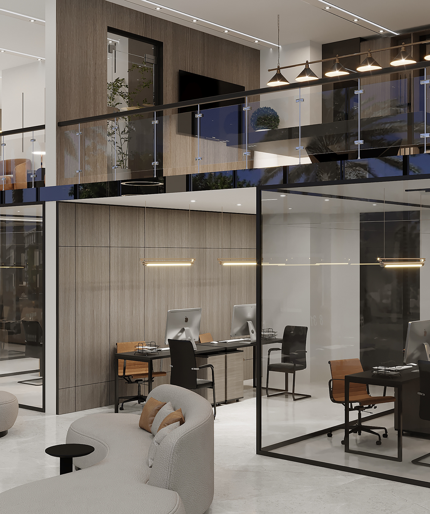 Office Interior architecture Render visualization interior design  modern 3D 3ds max corona