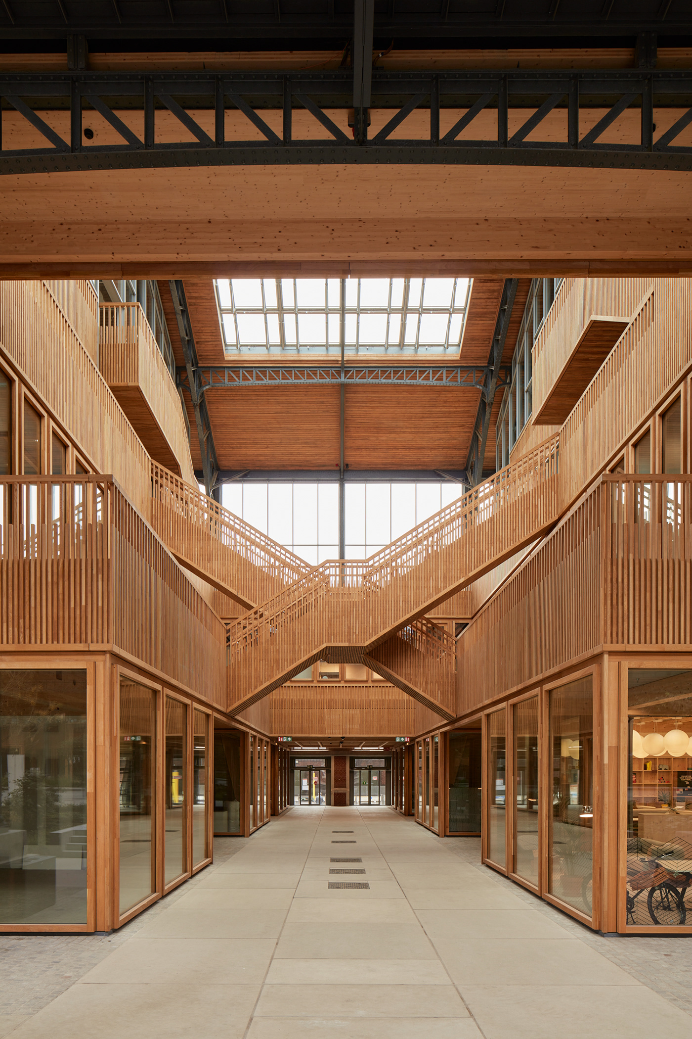 architecture Architectuurreportage brussels extensa interior design  Mixed-Use Neutelings-Riedijk tourandtaxis wood