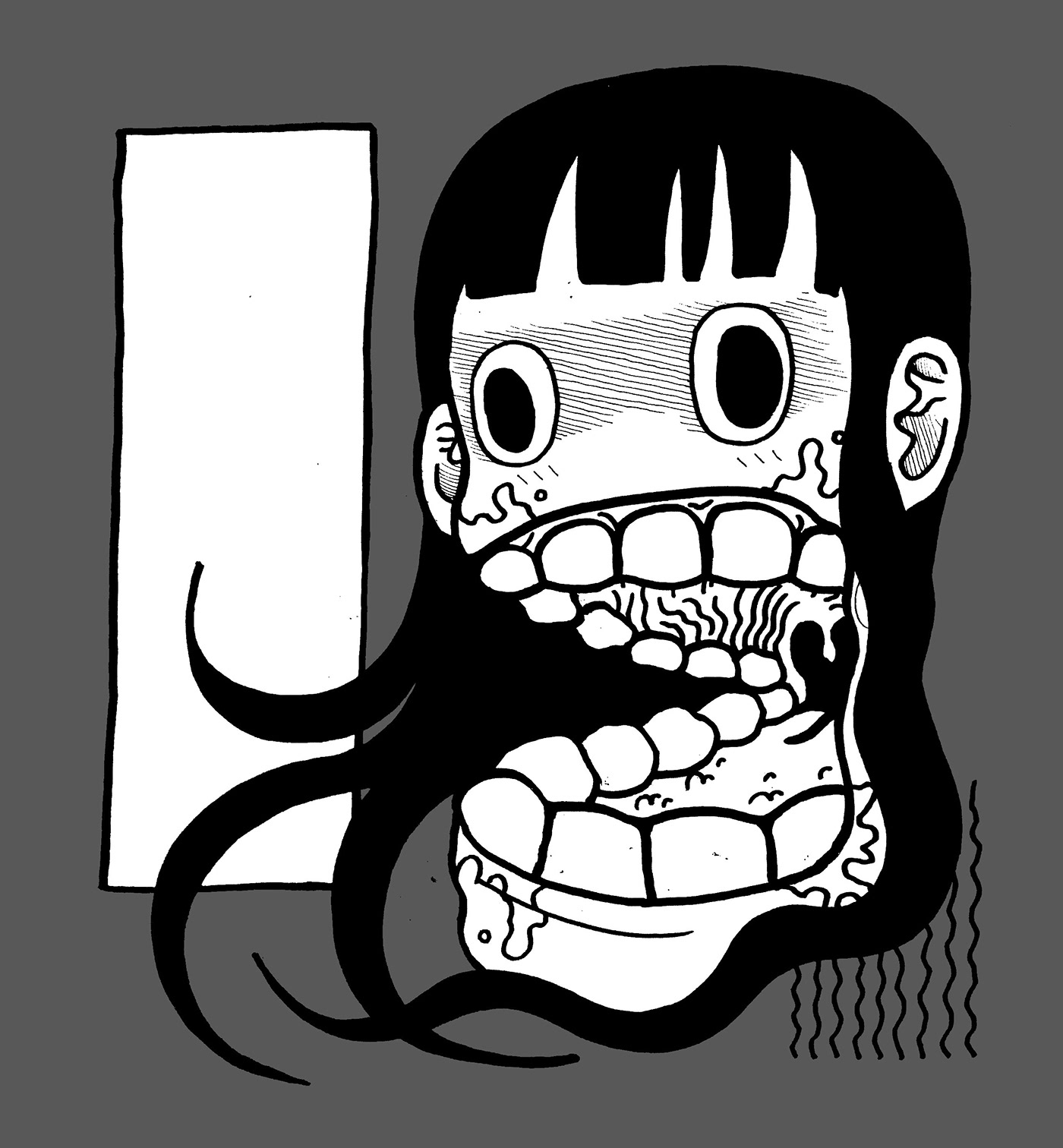 characterdesign drawingart Eroguro  horror HorrorArt ILLUSTRATION  kawaiiart manga traumacore