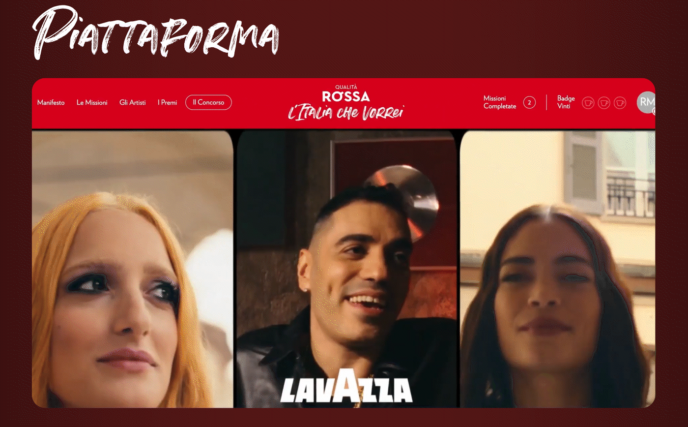 Lavazza Coffee Advertising  Social media post art direction  campaign value omnichannel music