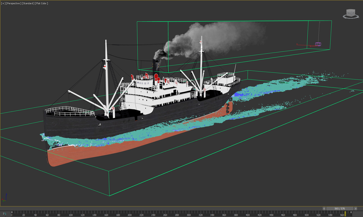 3dsmax texturing vray lighting rendering photoshop Fluid Simulation shading PhoenixFD Ocean