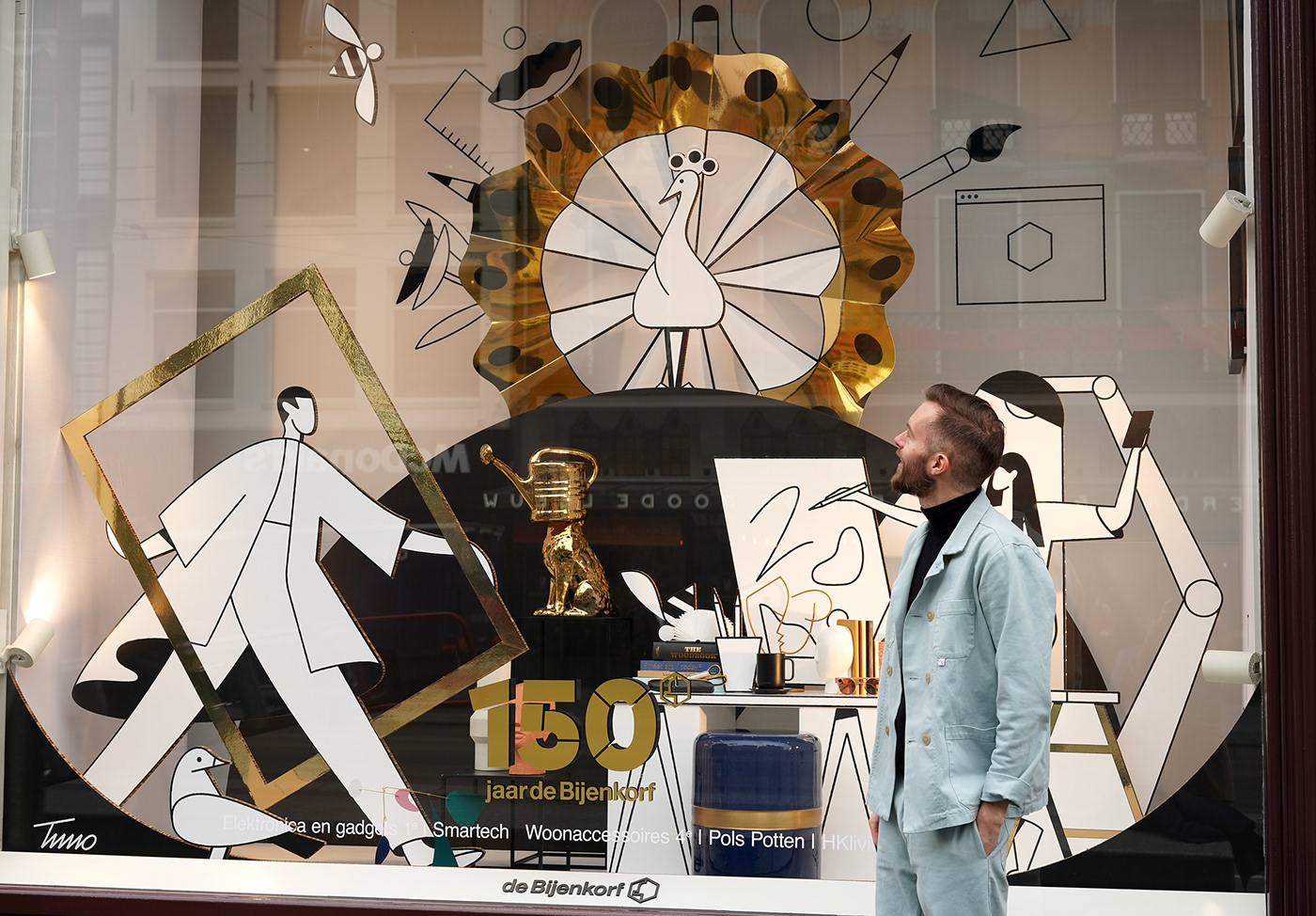 150 years campaign department store shop Window
