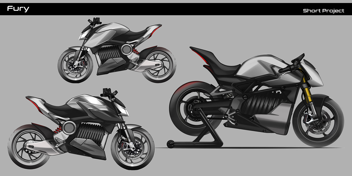 motorcycle industrial design  sketch concept design product