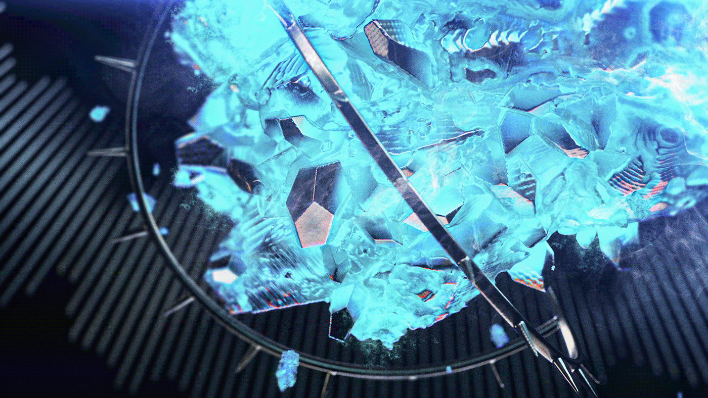 crystals cinema4d volume builder volume mesher Render 3D composition 3D Compostion glass styleframe