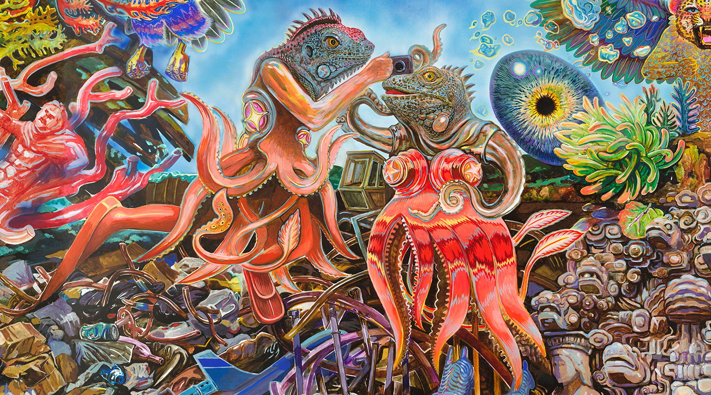 acrylic animals monster Ocean zhaona