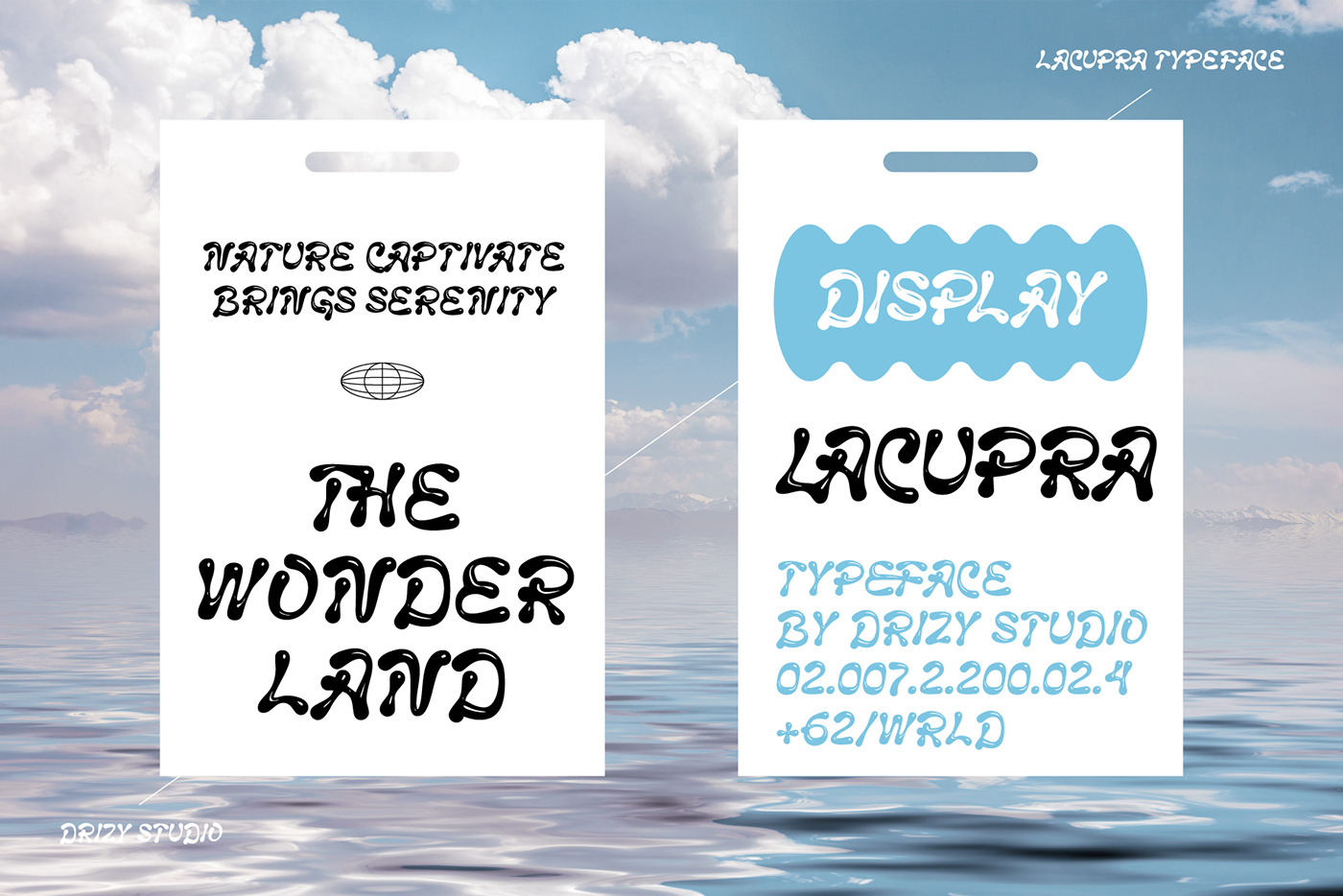 Lacupra – Liquid Bubble Display Font