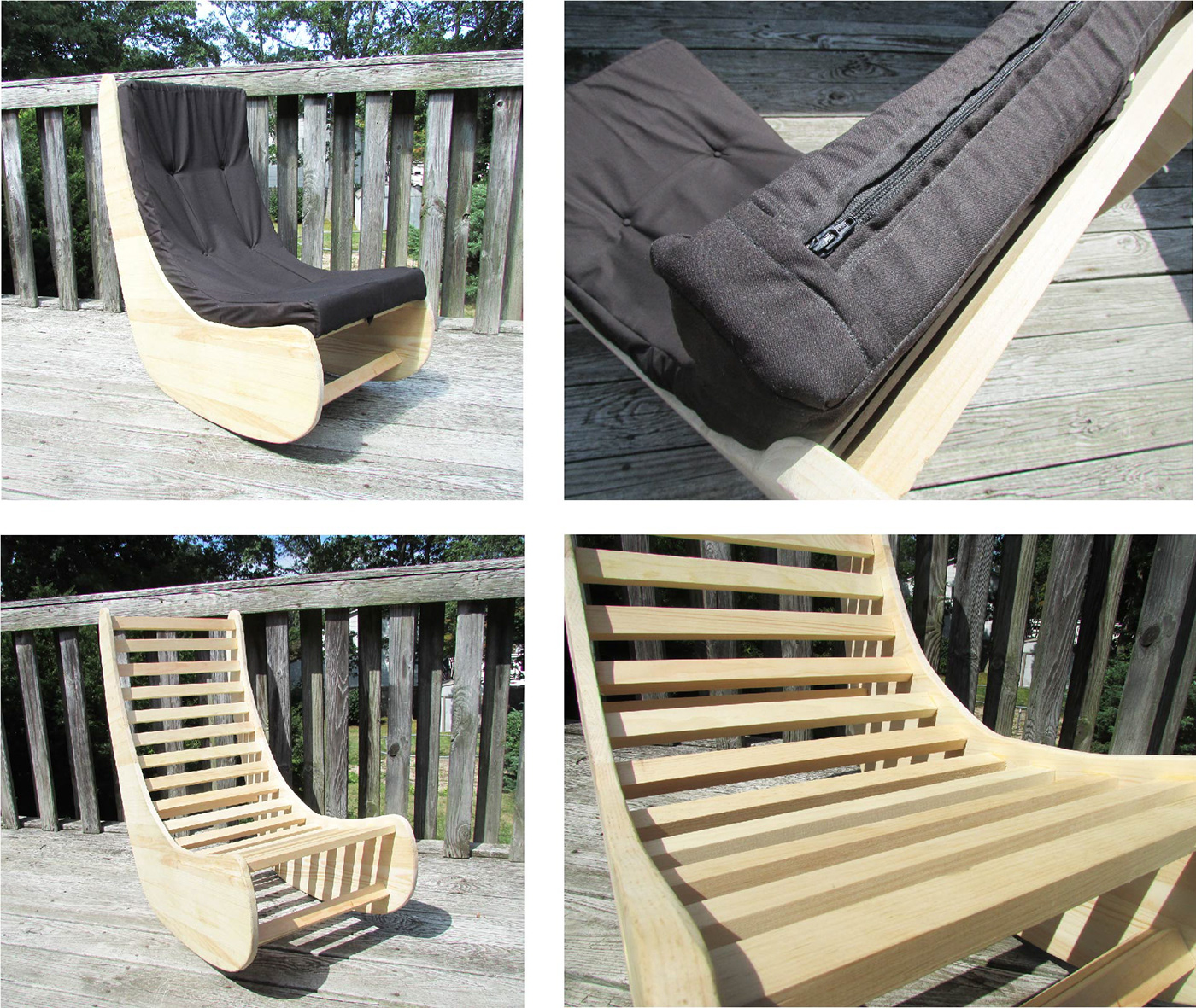 chair furniture design  industrial design  wood gamer chair Pine board Spatial Dynamics foundations mickey ackerman freshman year