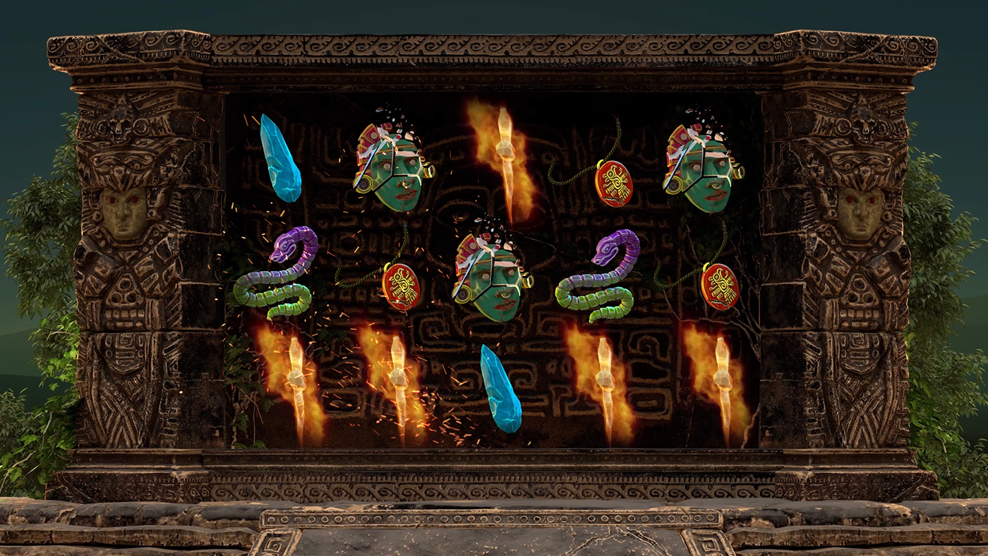 mayan Slots aztec casino 3d game Mid-Core tokens particle after effects