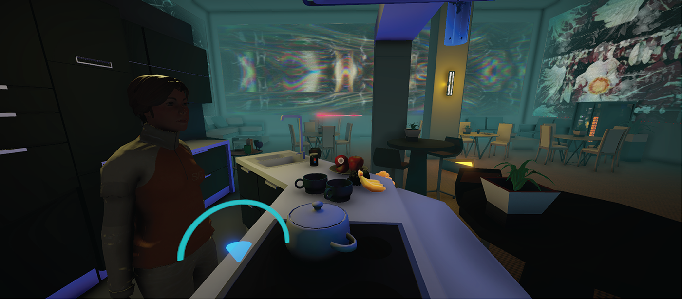 game game design  Environment design Level Design Character design  user interface UI diegetic immersive Sci Fi