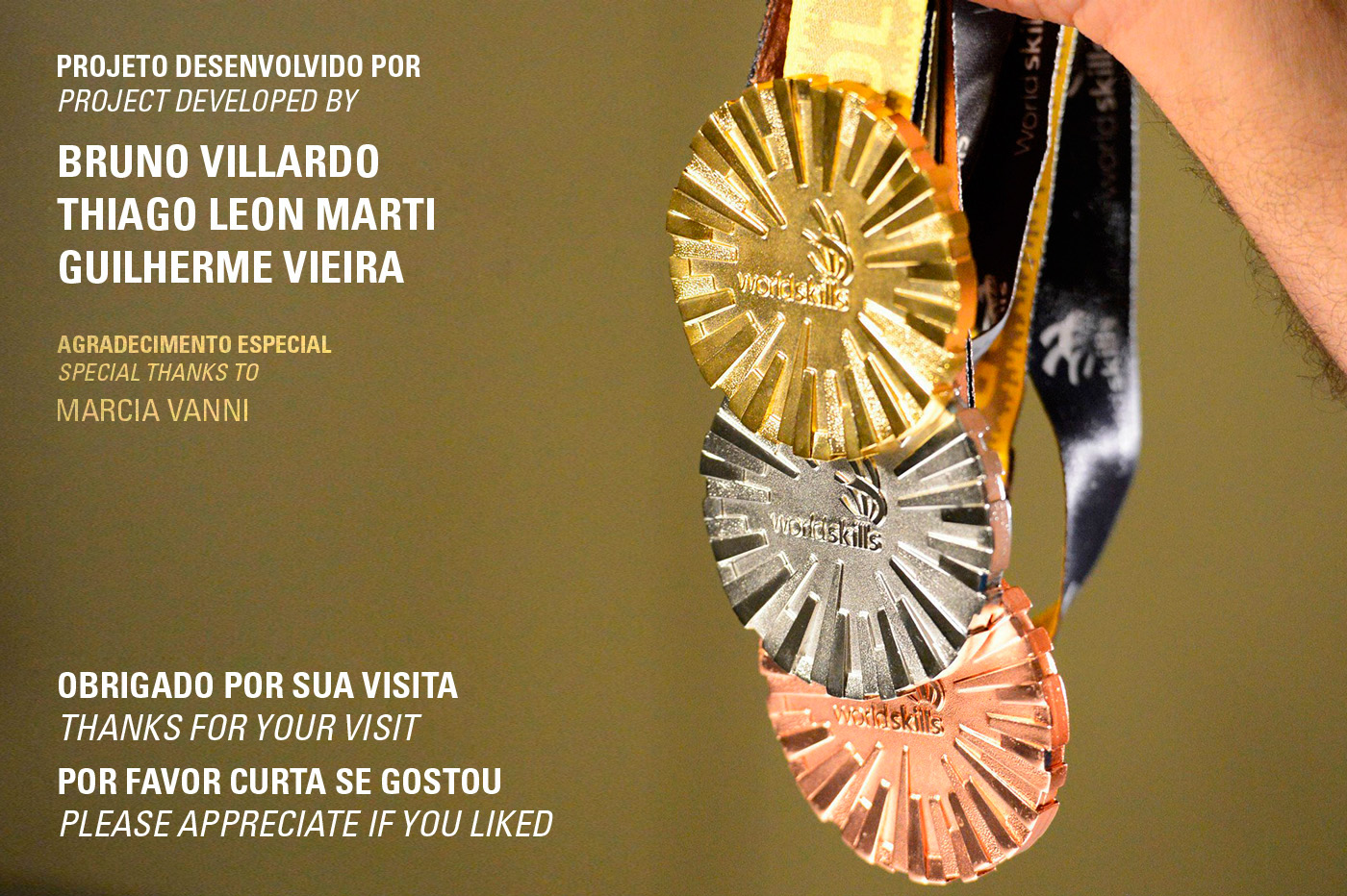 #worldskills wssp2015 Medal design Competition gold silver best bronze Medalha campeão criação equipe