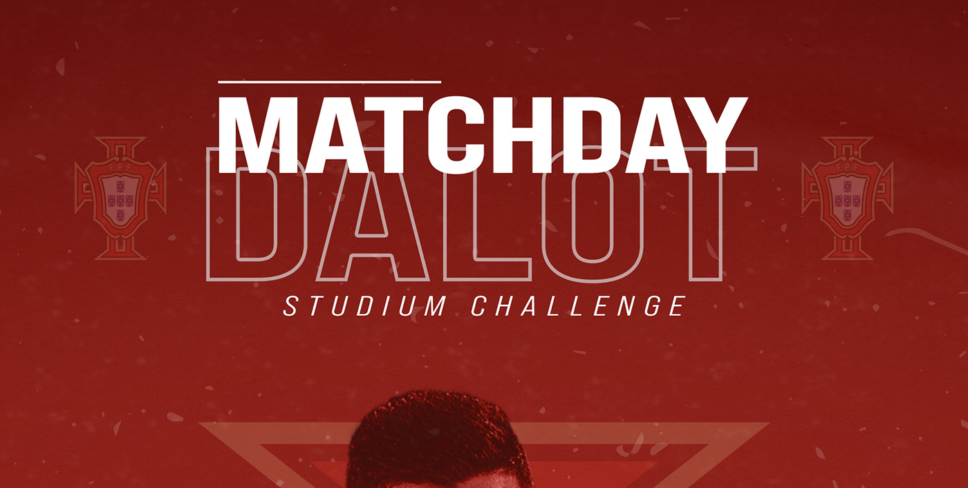 matchday Portugal futebol football motion Keyvisual challenge designer design gráfico Dalot