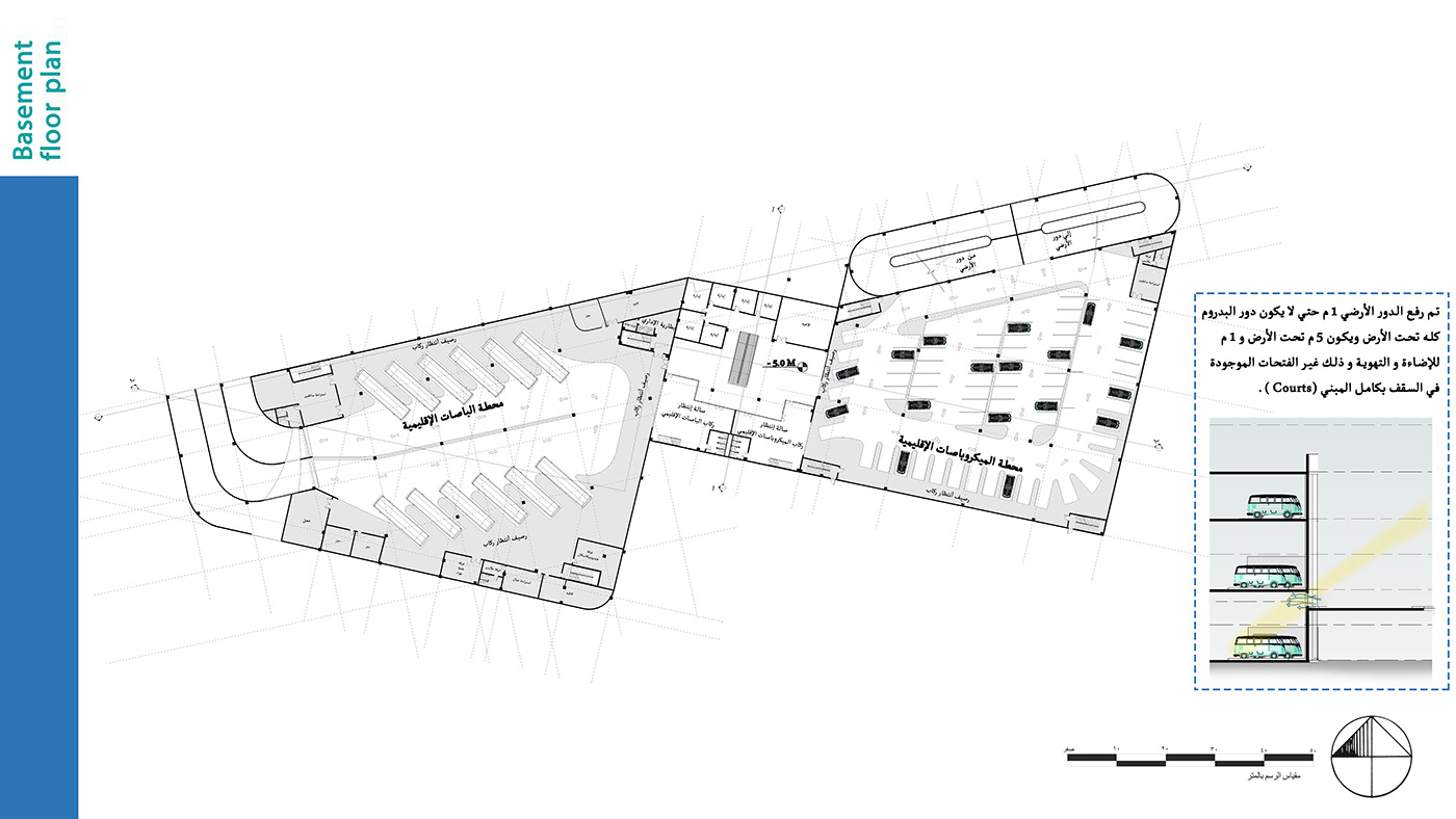 3dsmax acadmic architecture bus station maquette render STATION