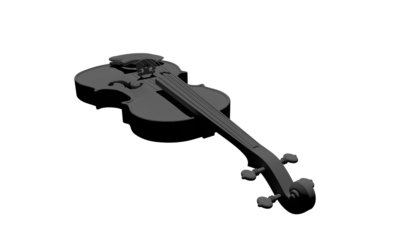 Violin 3D 3D model