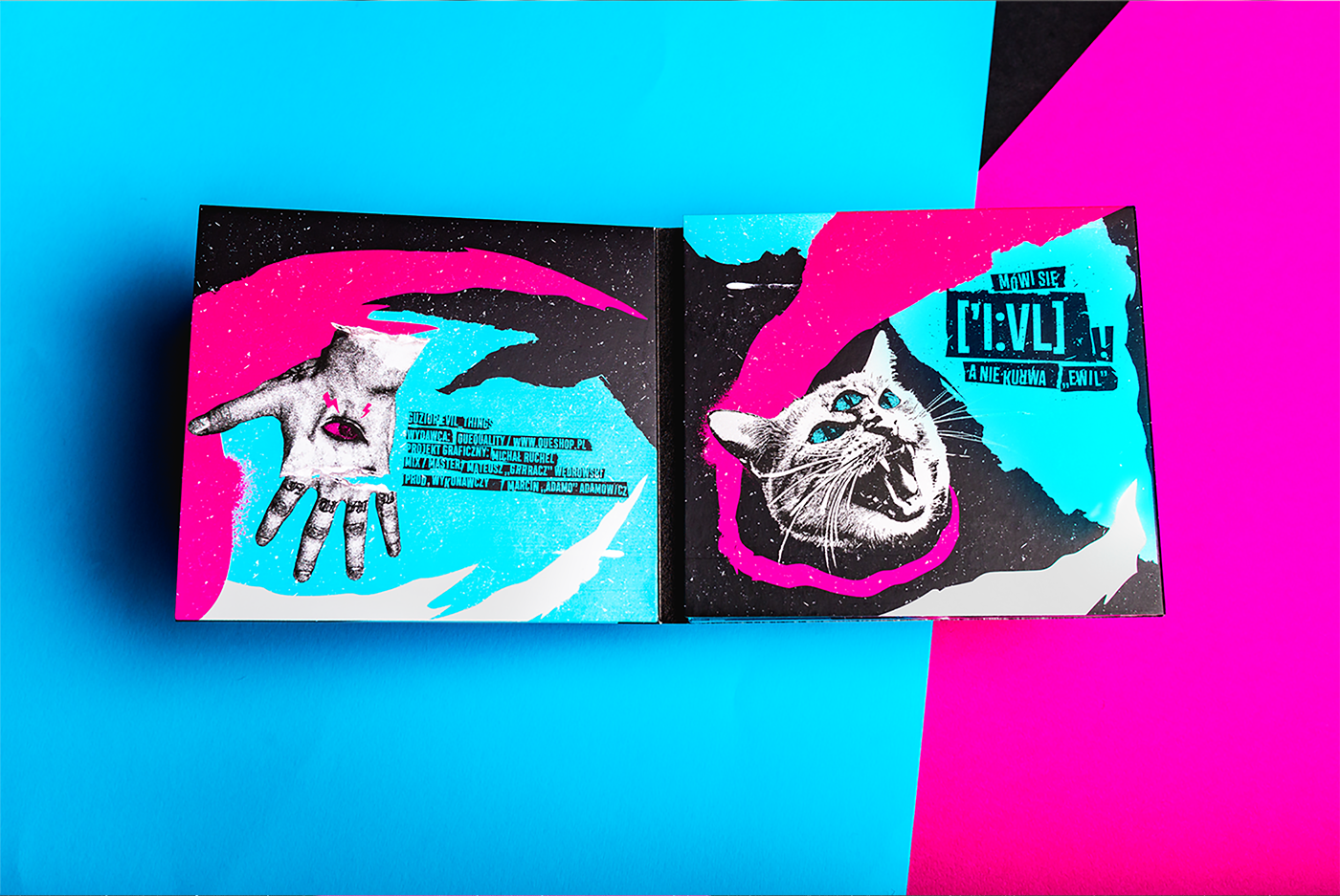 cd cover ILLUSTRATION  Guzior evil digipack rap hip hop Packaging collage