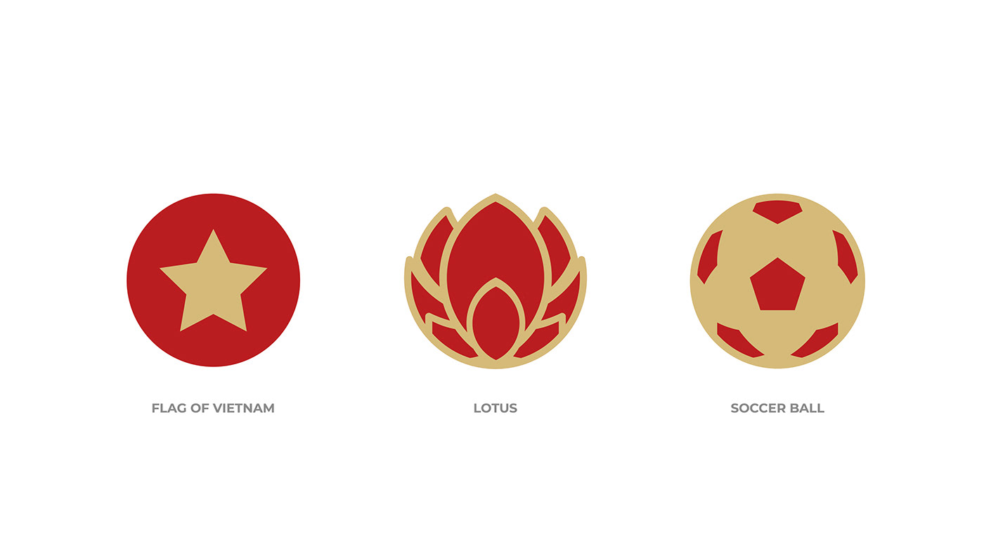 brand identity football Futbol logo Logo Design Lotus soccer sports vff vietnam